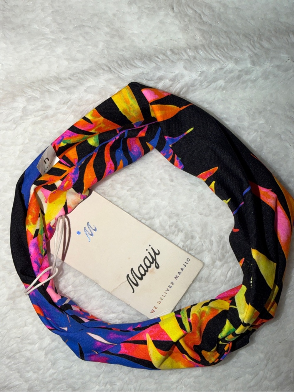 Maaji Vibrant Tropical hair turban - Picture 4 of 4
